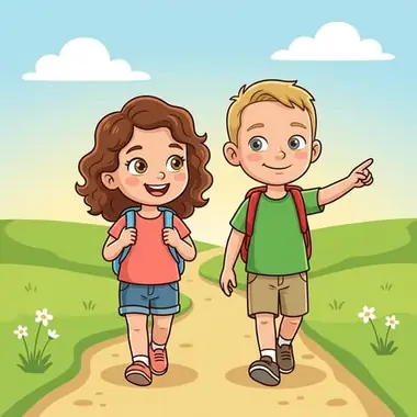 Playful cartoon illustration style