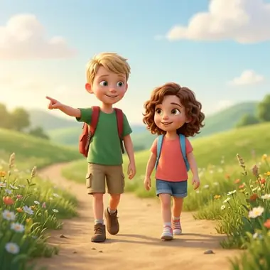 3D animation illustration style