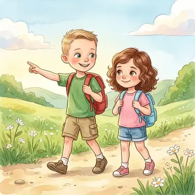 Soft watercolour illustration style