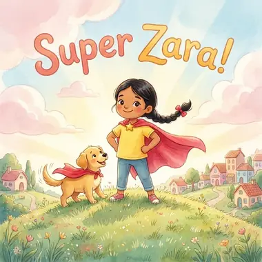 Superhero book cover